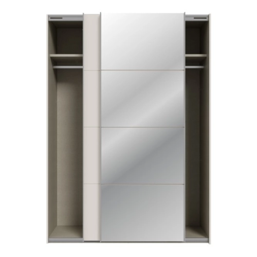 Szafa ubraniowa z lustrem 150 cm Kolor Piaskowy